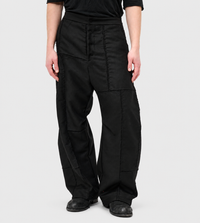 Giovanni Cavagna - Cross-Stitch Back Pocket Trousers Black