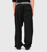 Giovanni Cavagna - Basketweave-detailed Trousers Black