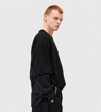 Giovanni Cavagna - Layered Long Sleeve T-Shirt Black