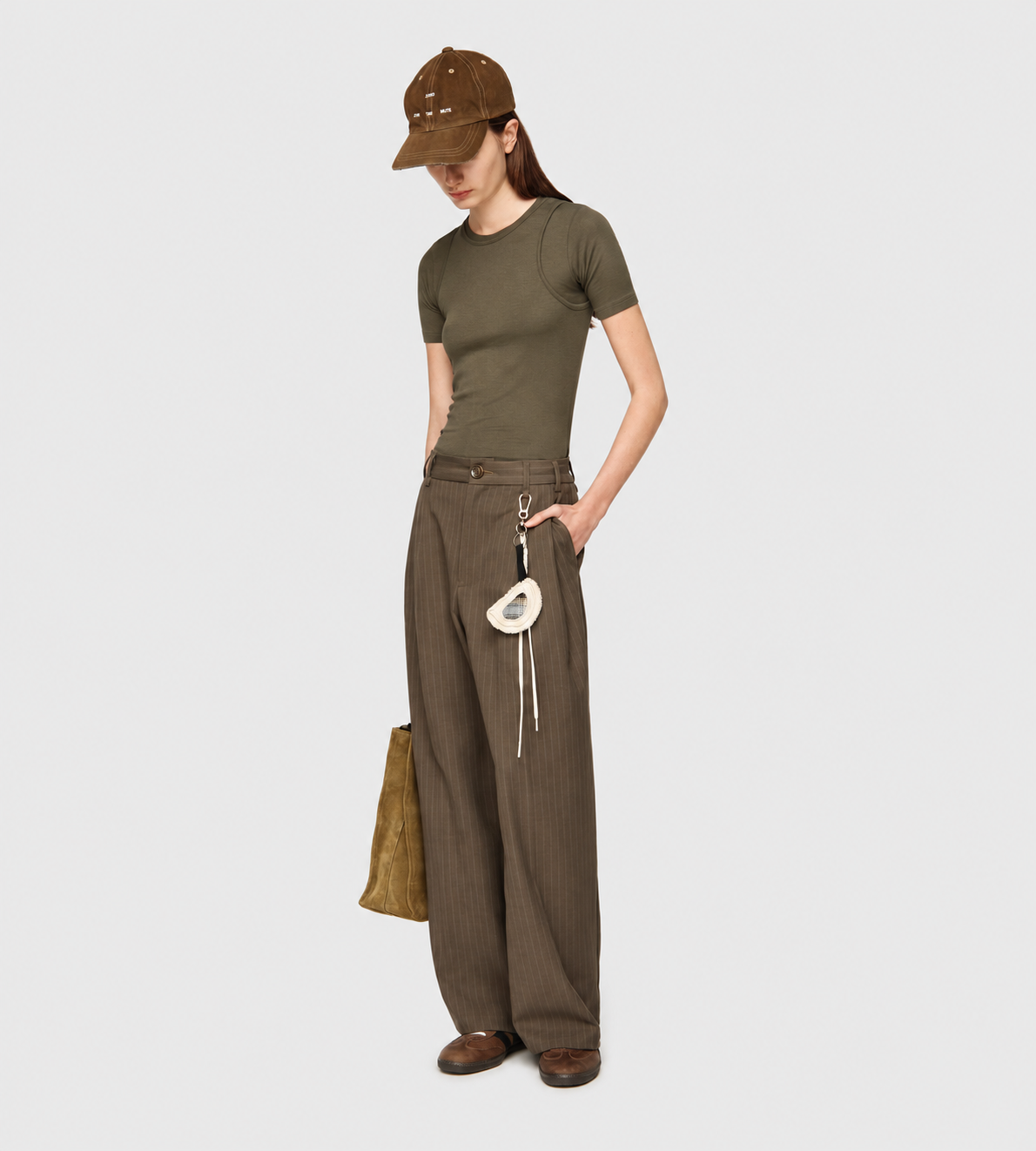 SONG FOR THE MUTE - Wide Double Pleated Pant Taupe