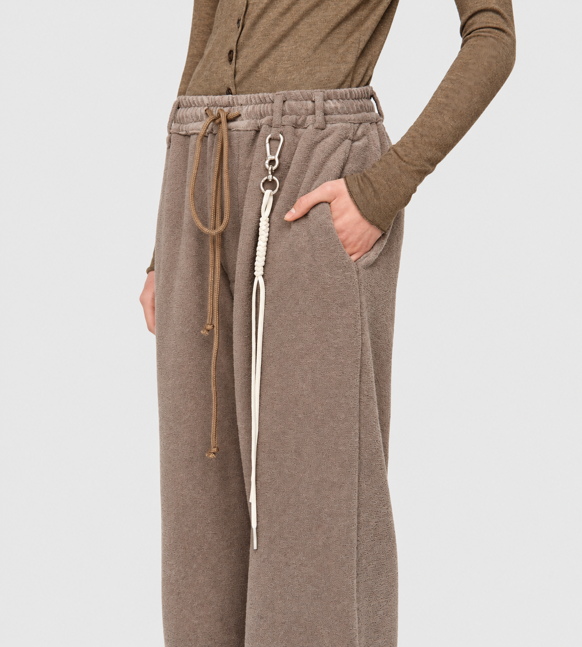SONG FOR THE MUTE - Fleece Relaxed Lounge Pant Mauve