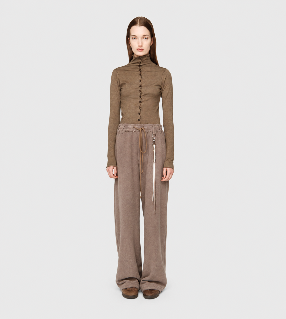 SONG FOR THE MUTE - Fleece Relaxed Lounge Pant Mauve
