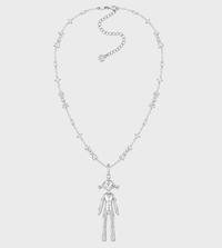 YVMIN - Small Girl Necklace Silver