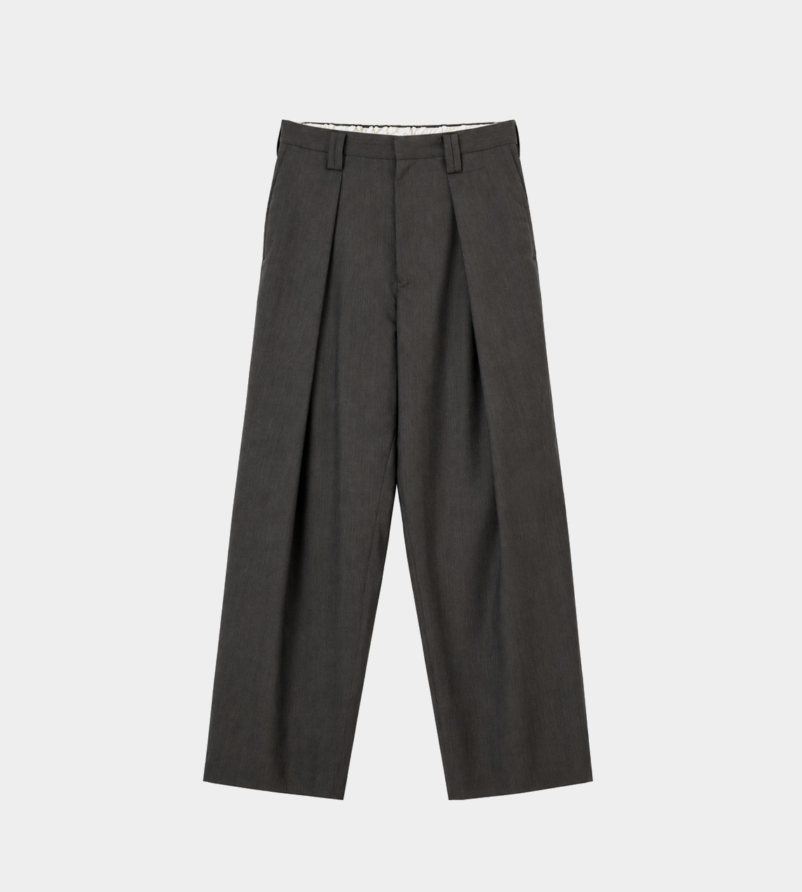 UJOH - Cross Tuck Pants Charcoal