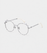 YVMIN - Bitter Salty Glaze Large Frame Glasses Silver