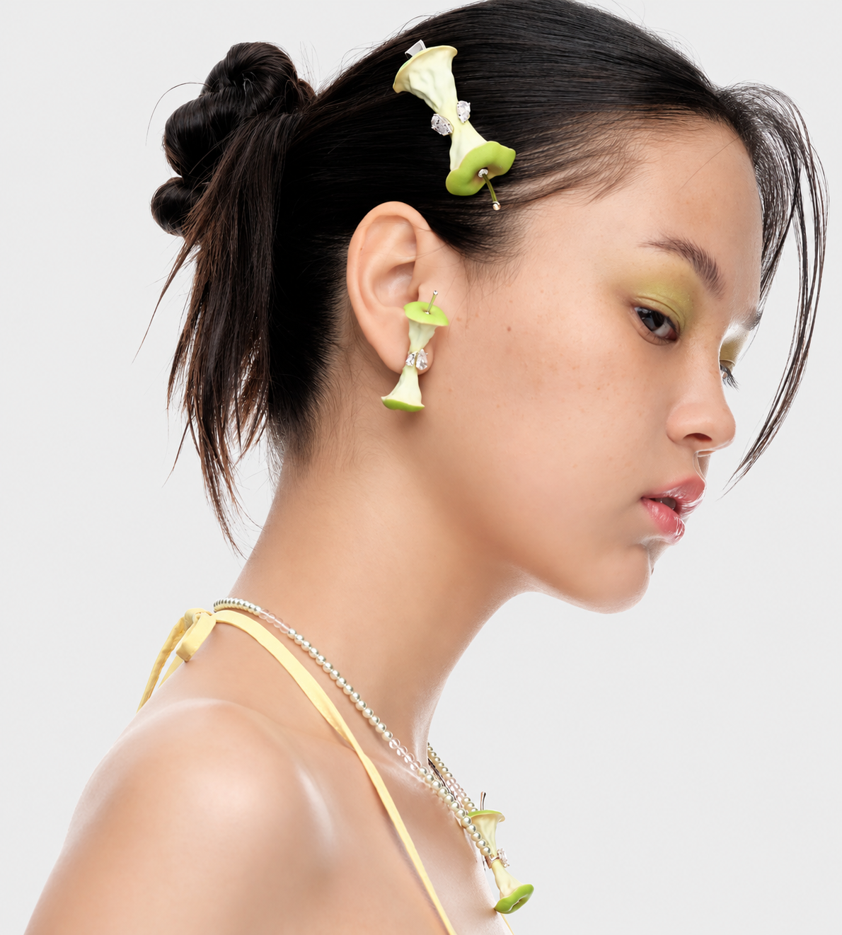 YVMIN - Apple Core Hair Pin Green