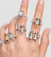 YVMIN - Mini Girl Star Ring Blue