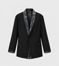 Giovanni Cavagna - Reversible Pompeii Print Blazer Blk/Grey