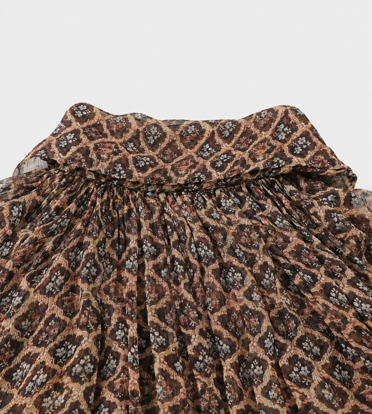 INTO THE EAST - Diamond Lattice Twill Top Rusty Brown
