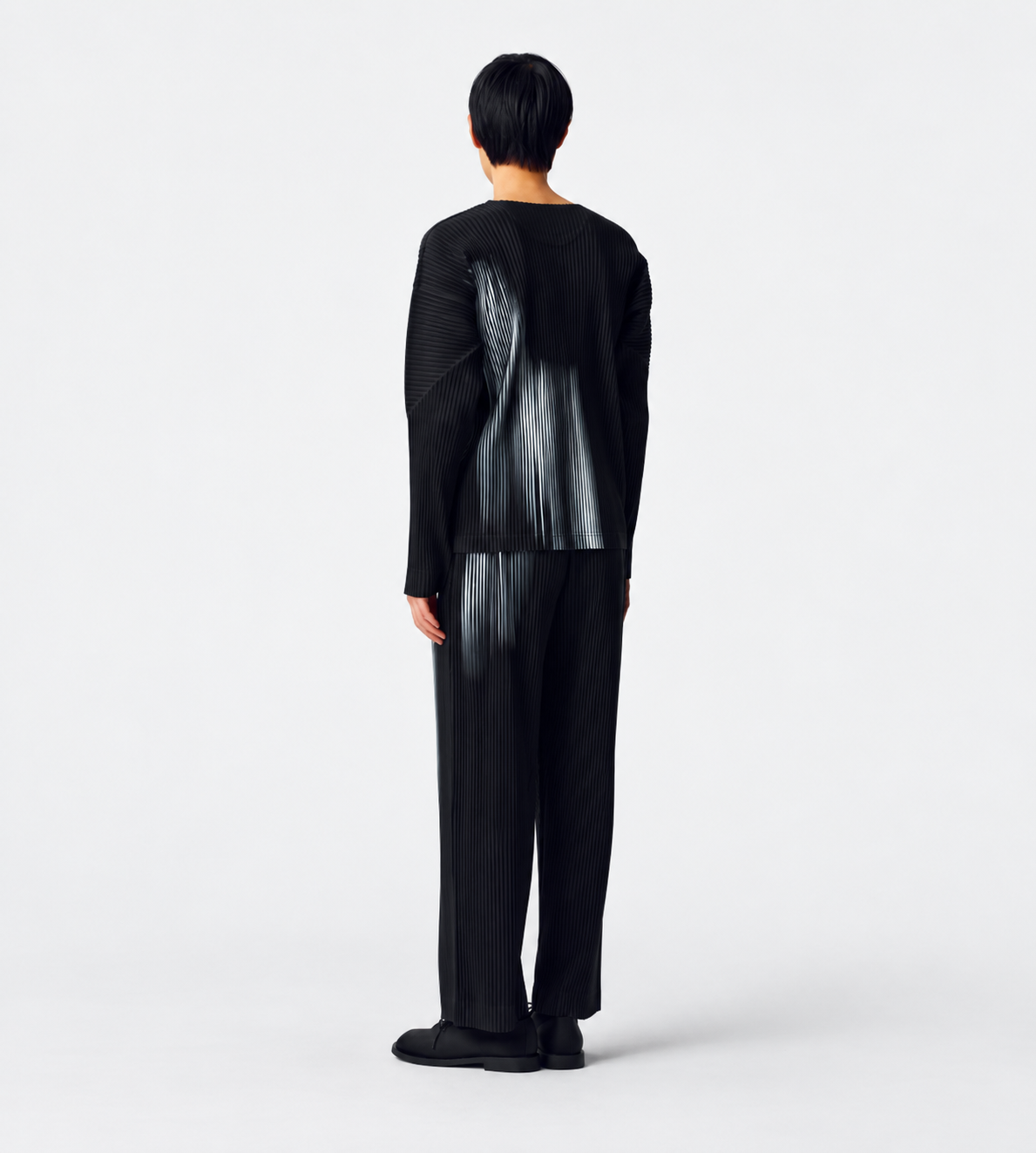 In the Shadow Pleated Trousers Shadow Black