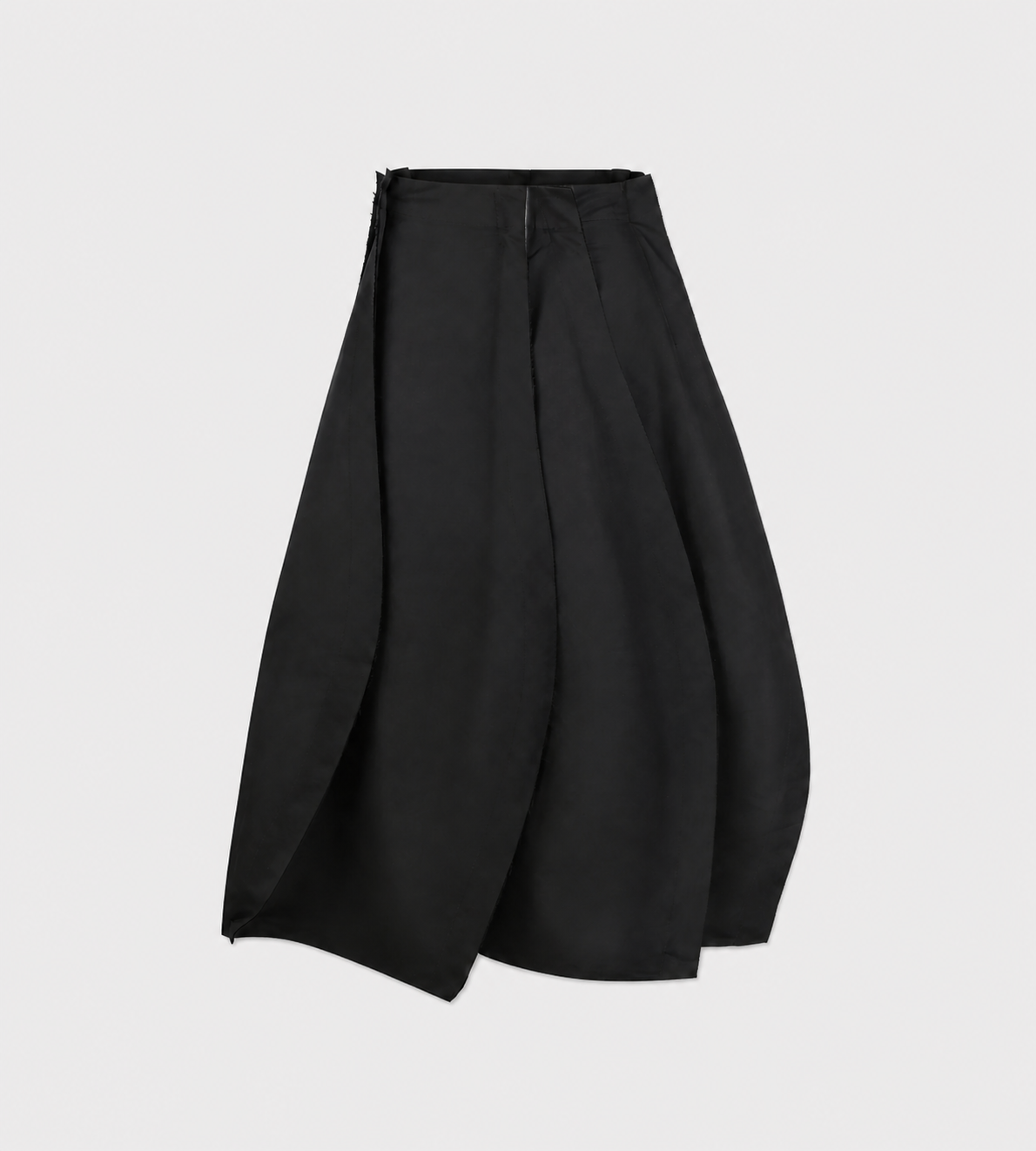 LITKOVSKA - Ruffled Midi Skirt Blk