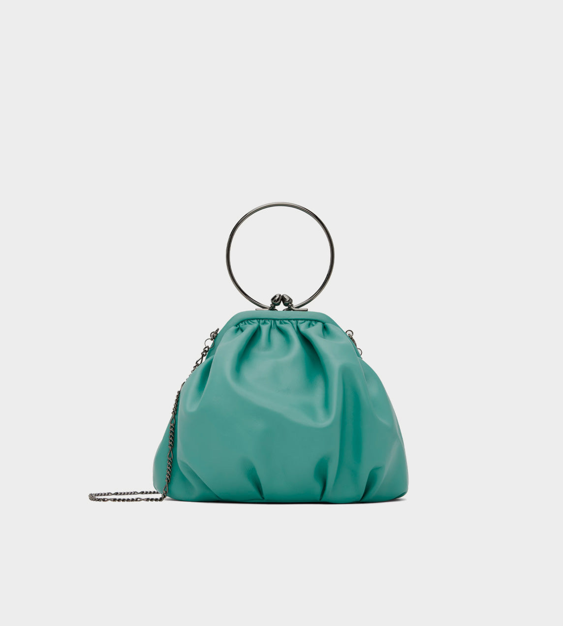 Discord Yohji - Drape Clasp Pouch Mint.Green