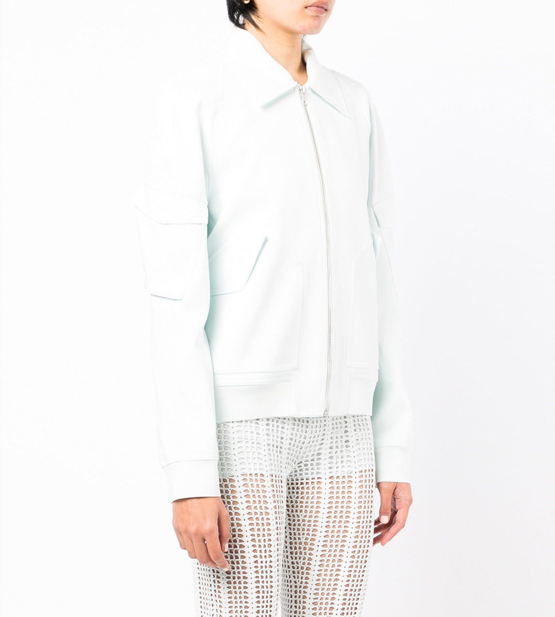 Dion Lee - Bias Cotton Bomber Clear Blue