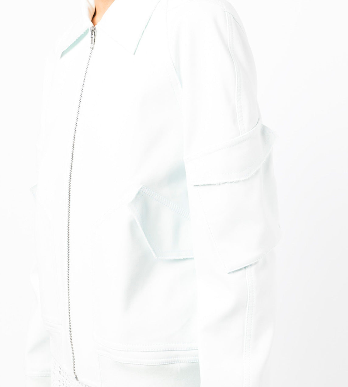 Dion Lee - Bias Cotton Bomber Clear Blue