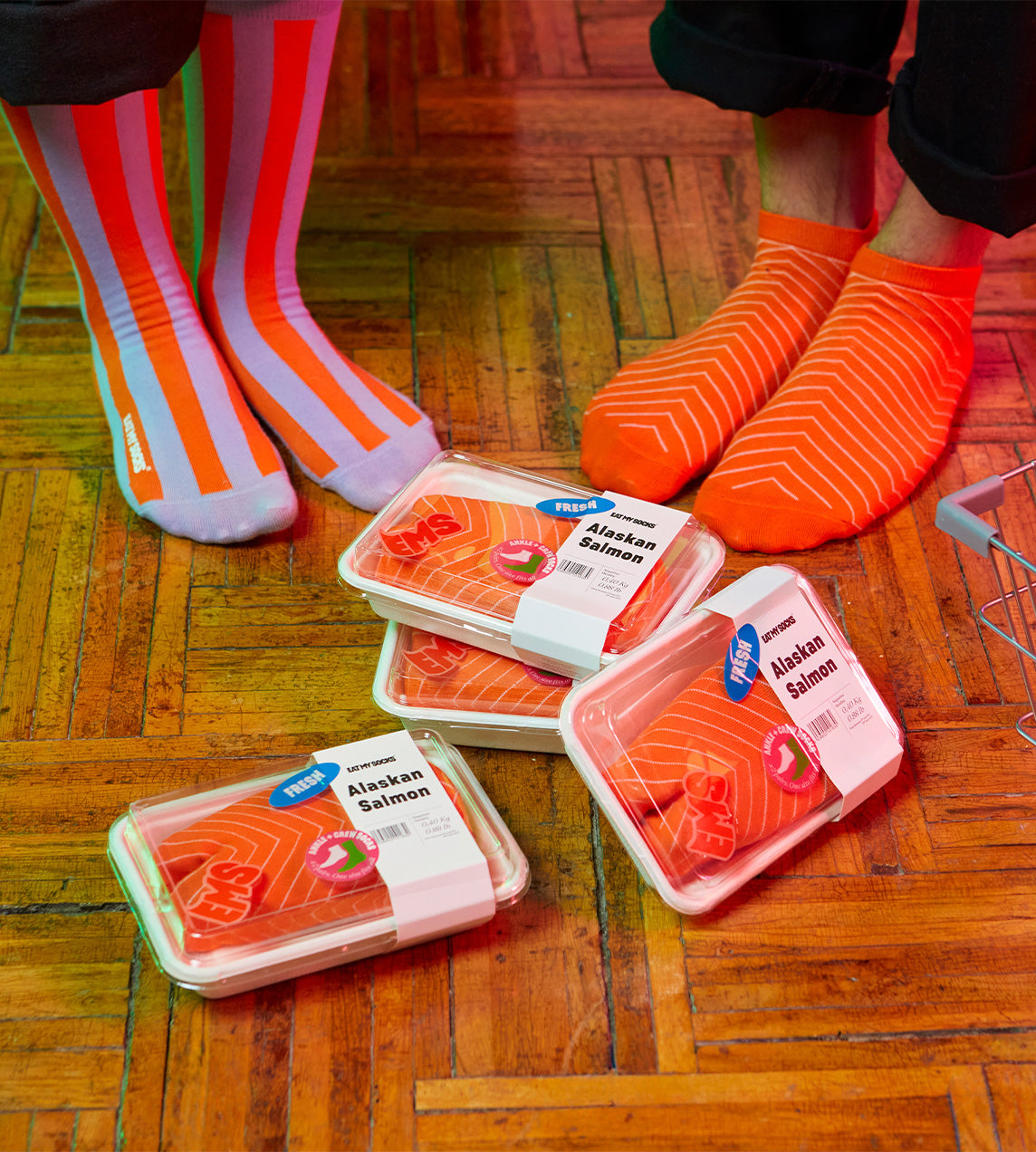 Alaskan Salmon Socks - 2 Pairs