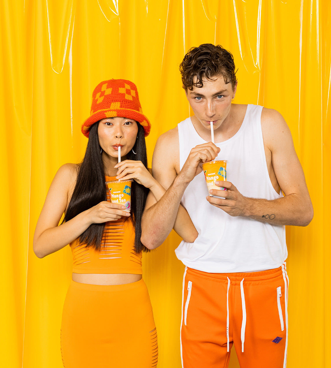 EAT MY SOCKS - Iced Tea Socks Mango - 2 Pair