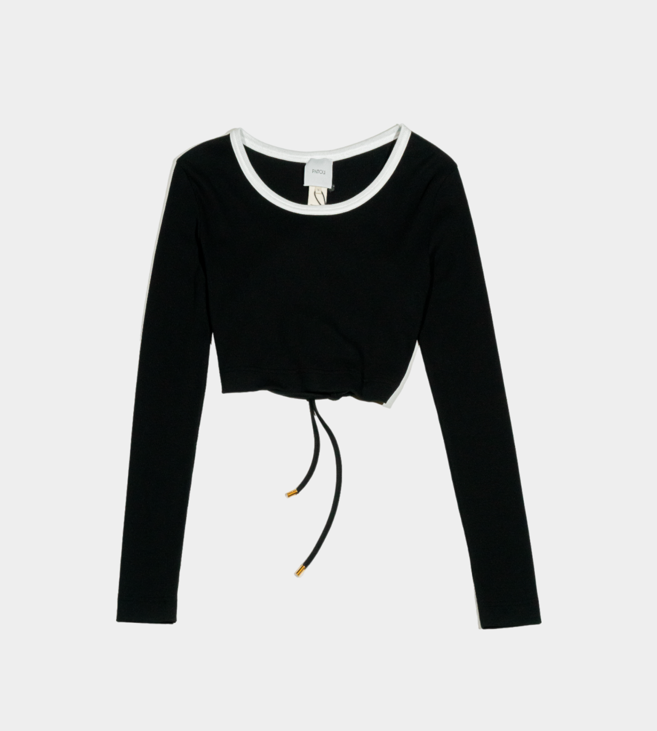 Patou - LS Link Rib T-Shirt Black