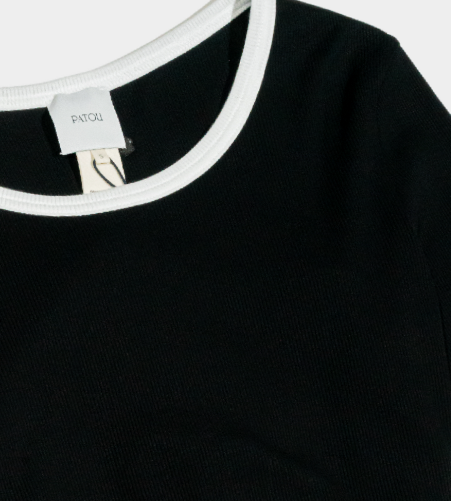 Patou - LS Link Rib T-Shirt Black