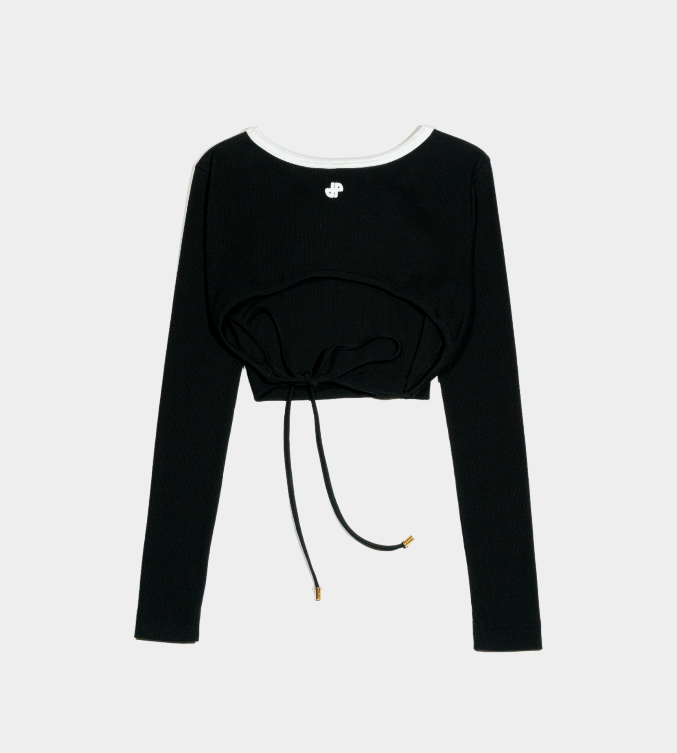Patou - LS Link Rib T-Shirt Black