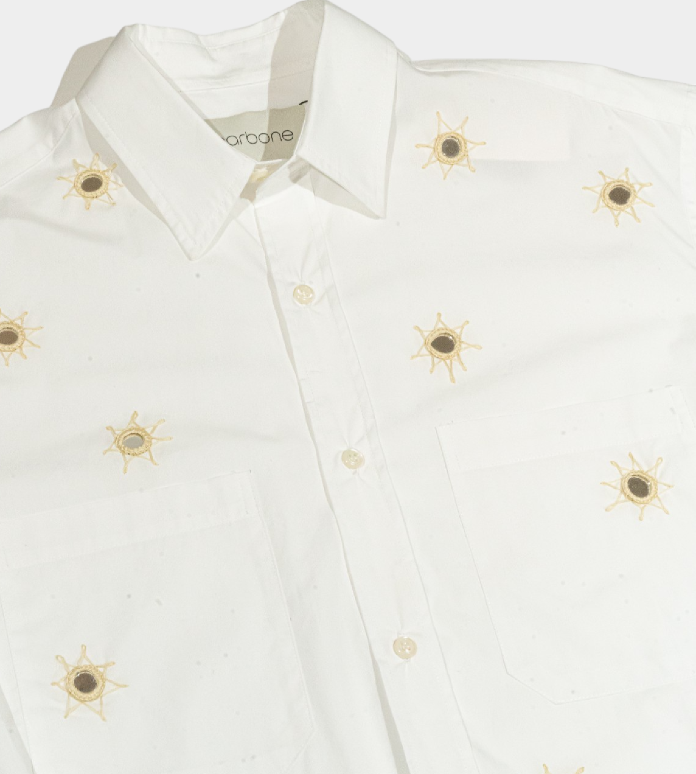 Carbone - Espejos Embroidered Front Shirt
