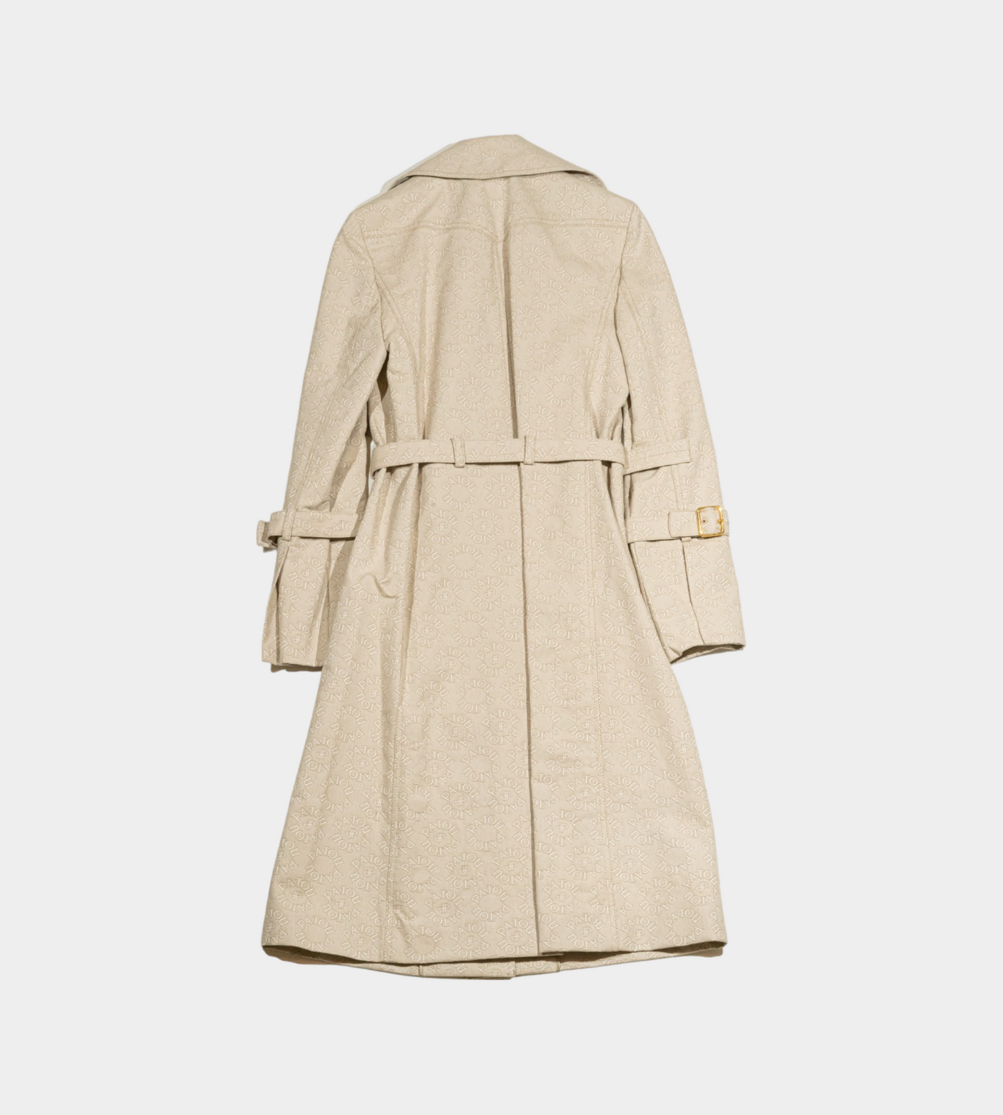 Patou -  Medallion Jacquard Trenchcoat Beige