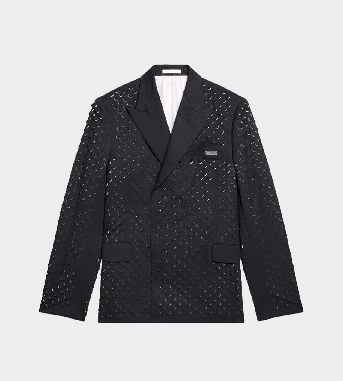 Helmut Lang - Hole-Punched Car Blazer Black