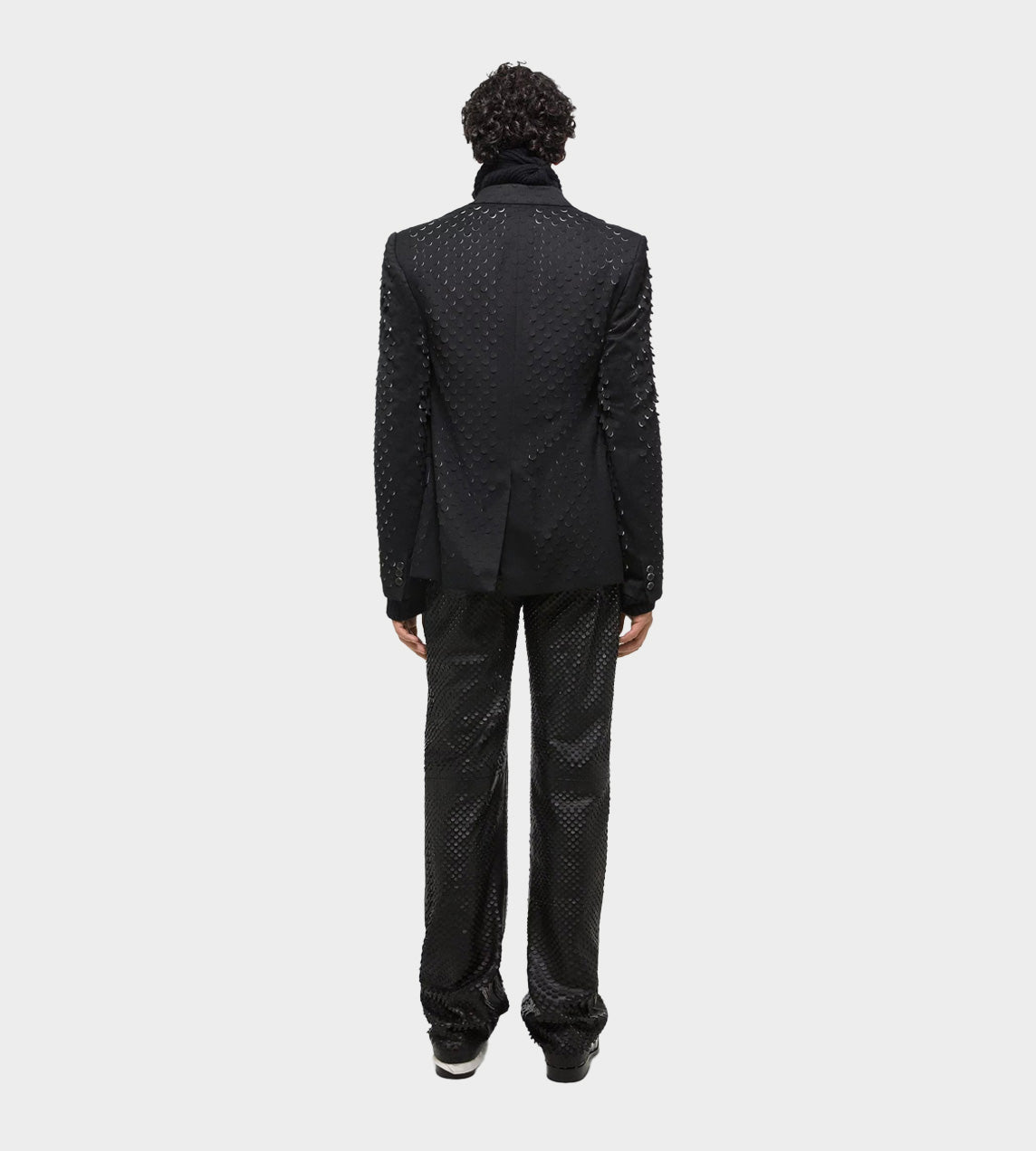 Helmut Lang - Hole-Punched Car Blazer Black