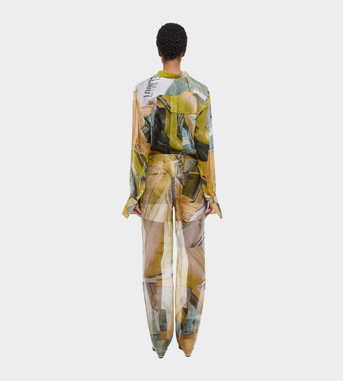 Helmut Lang - Printed Yellow Car Trousers