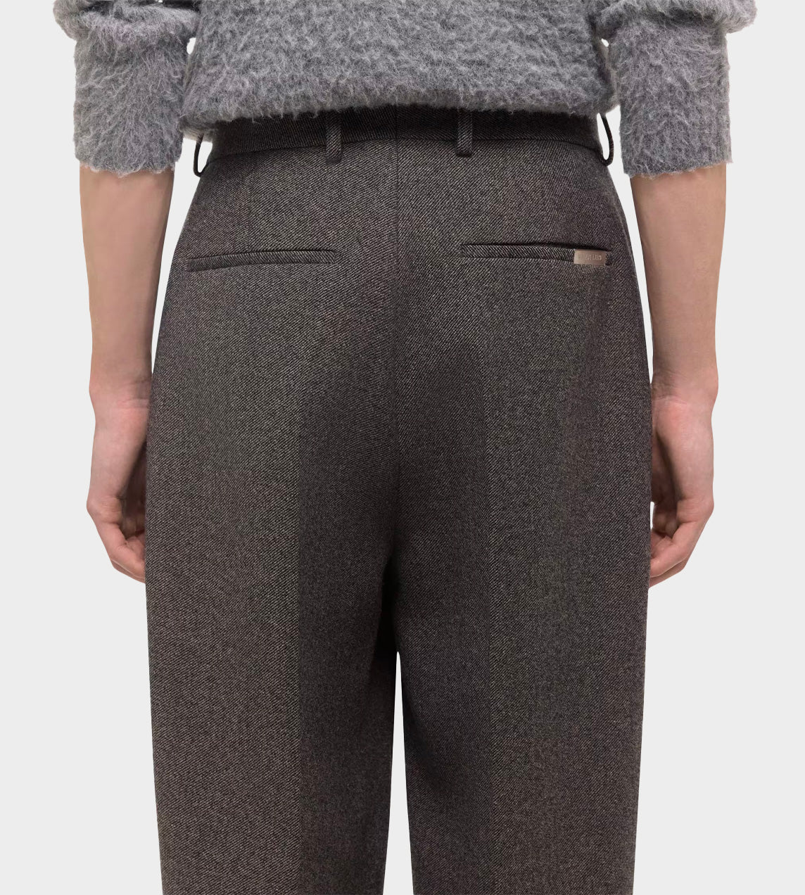 Helmut Lang - Crop Zoot Pants Grey