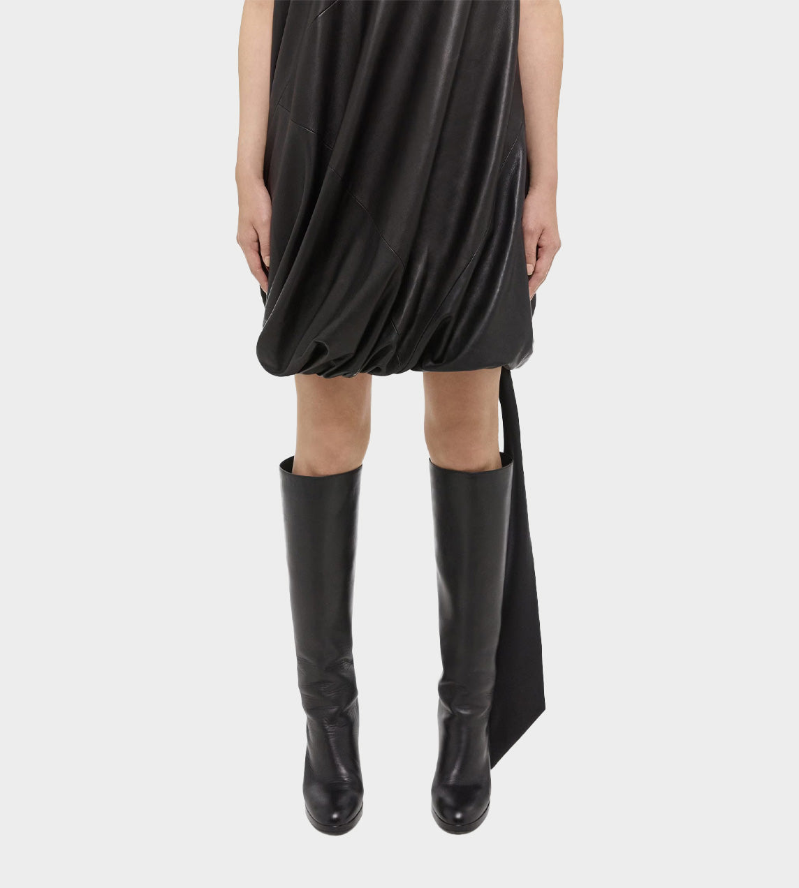 Helmut Lang - Nappa Bubble Dress Black