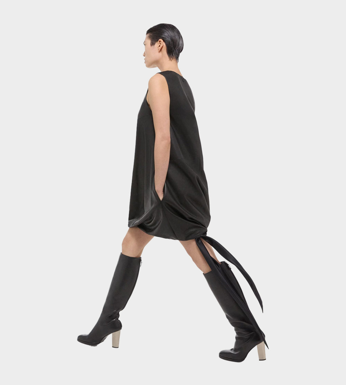 Helmut Lang - Nappa Bubble Dress Black