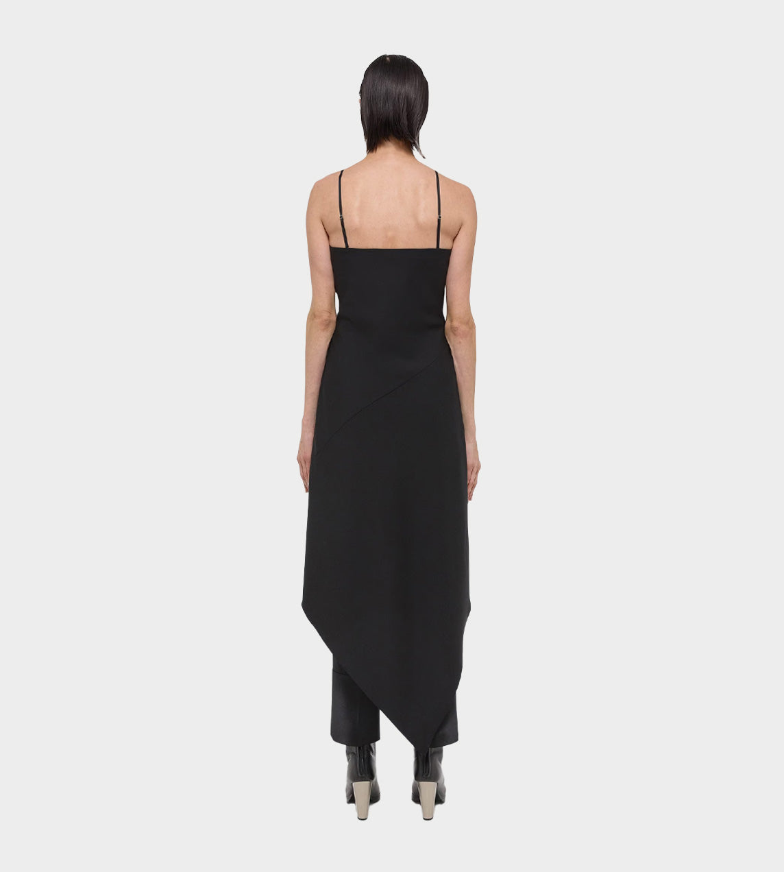 Helmut Lang - Scarf Hem Dress Black