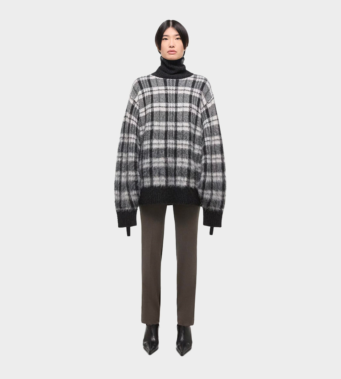 HELMUT LANG - Brushed Turtleneck Blk