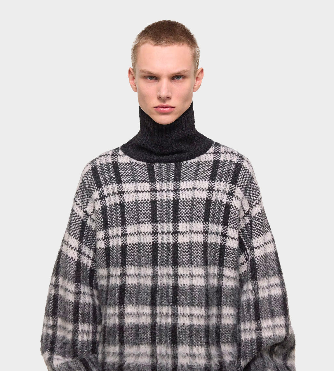 HELMUT LANG - Brushed Turtleneck Blk