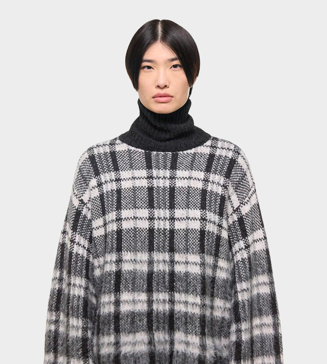 HELMUT LANG - Brushed Turtleneck Blk