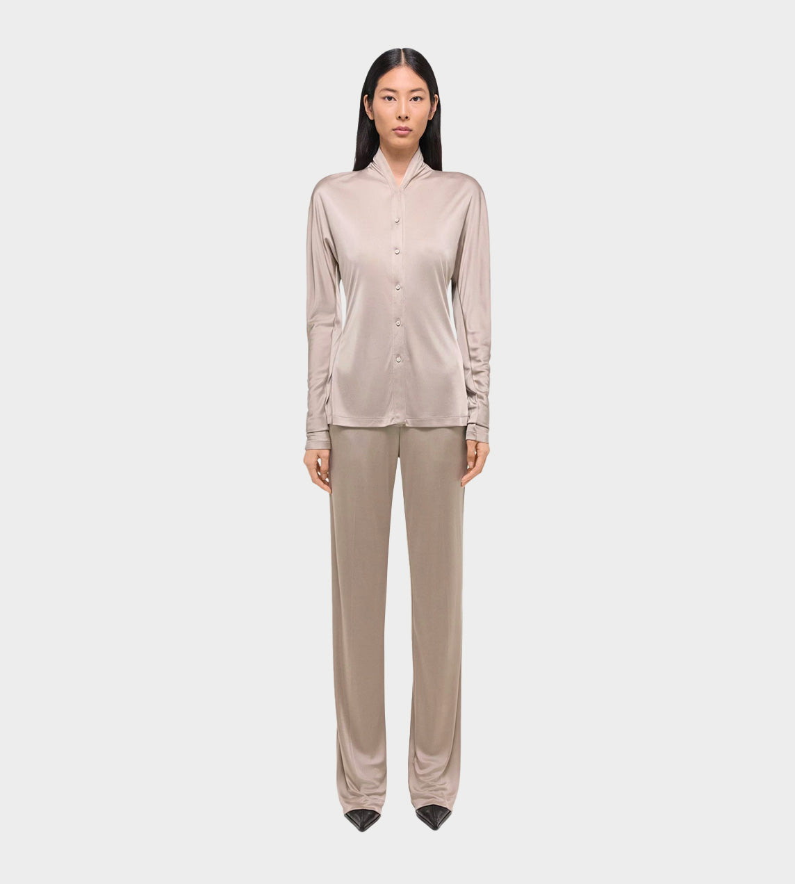 HELMUT LANG - Infinity Long Sleeve Shirt Dune