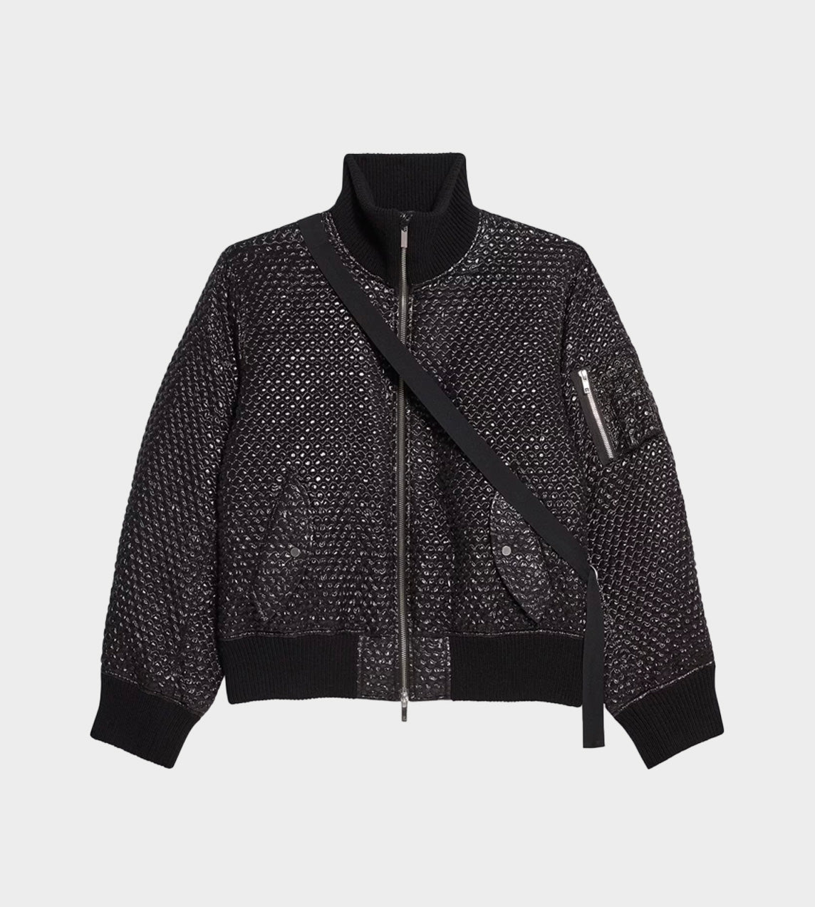 HELMUT LANG -  Bubble Wrap Bomber Blk
