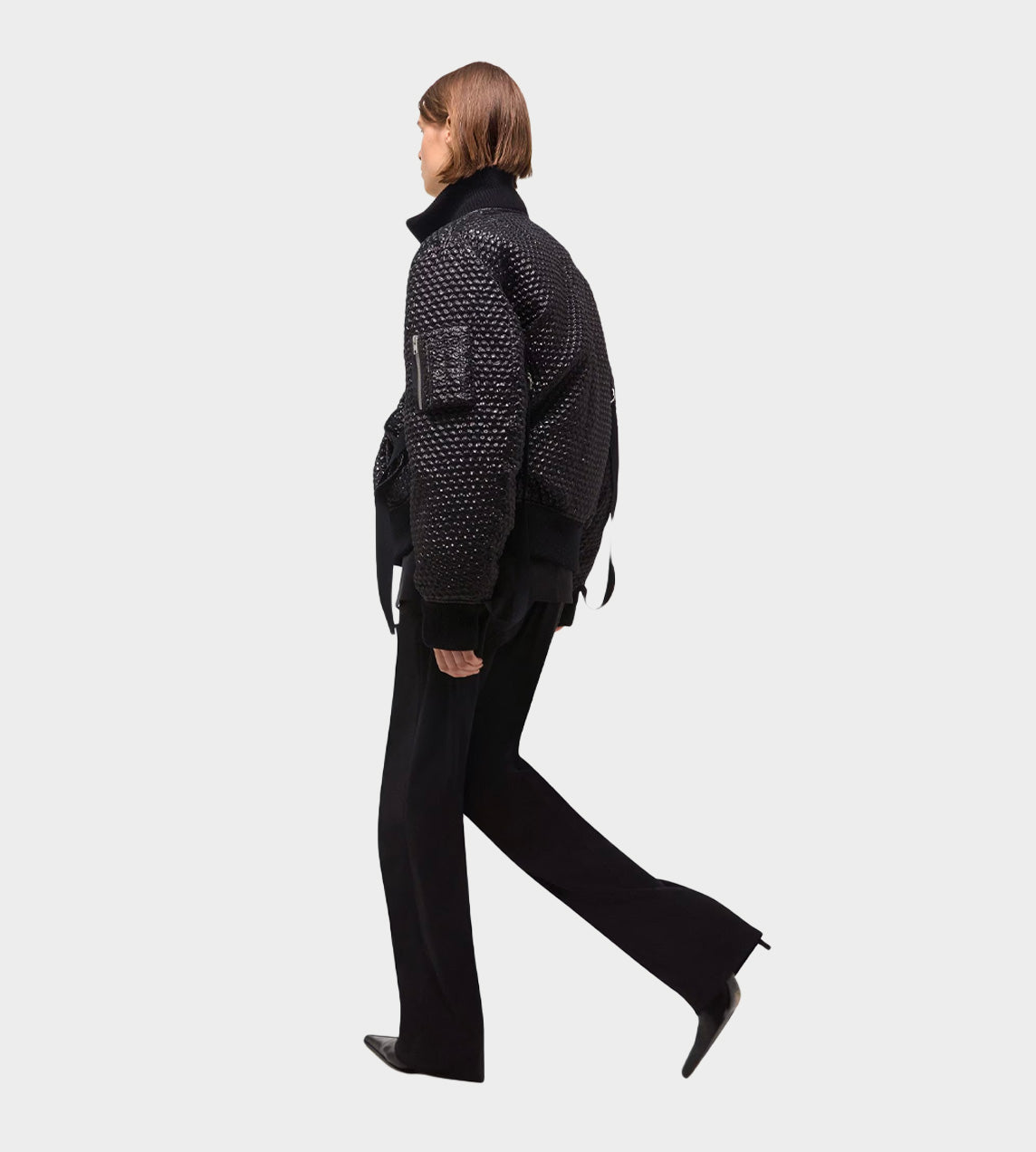 HELMUT LANG -  Bubble Wrap Bomber Blk
