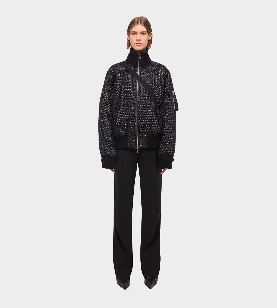 HELMUT LANG -  Bubble Wrap Bomber Blk