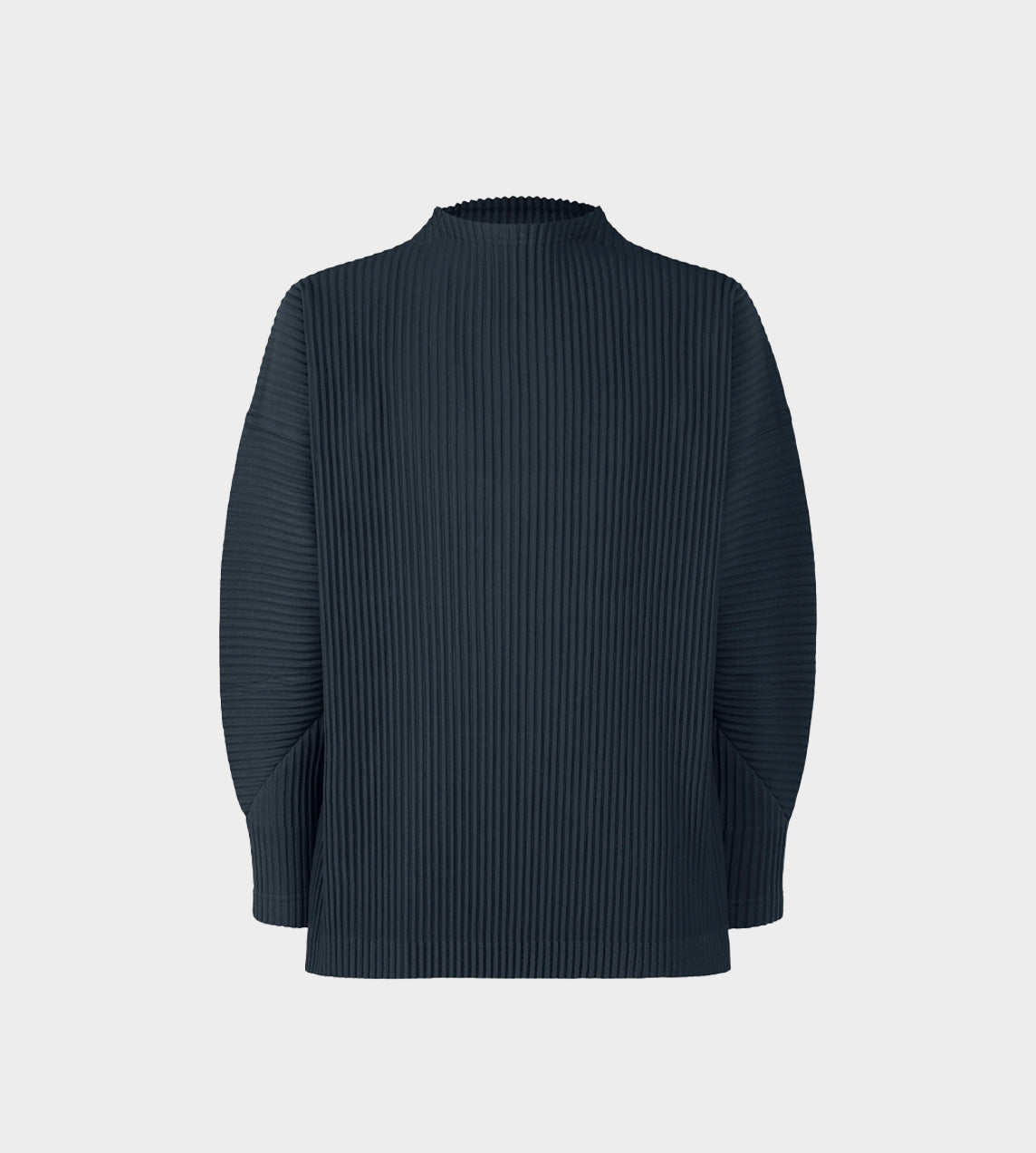 HOMME PLISSE ISSEY MIYAKE - Pleated Midnight Blue Crewneck