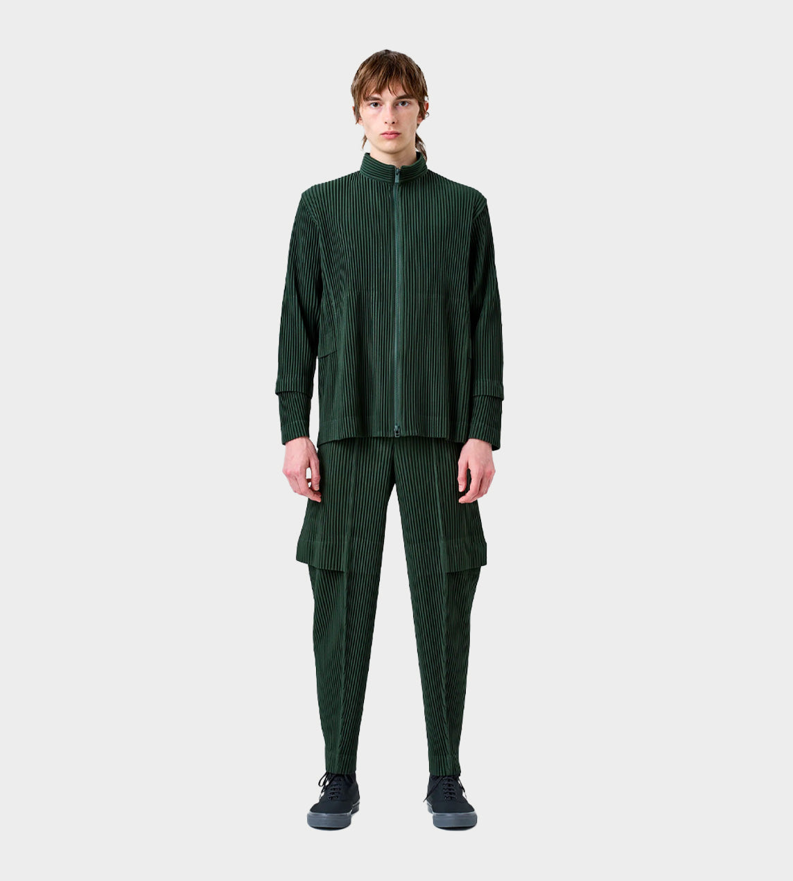 HOMME PLISSE ISSEY MIYAKE - Cargo Pleated Jacket Green