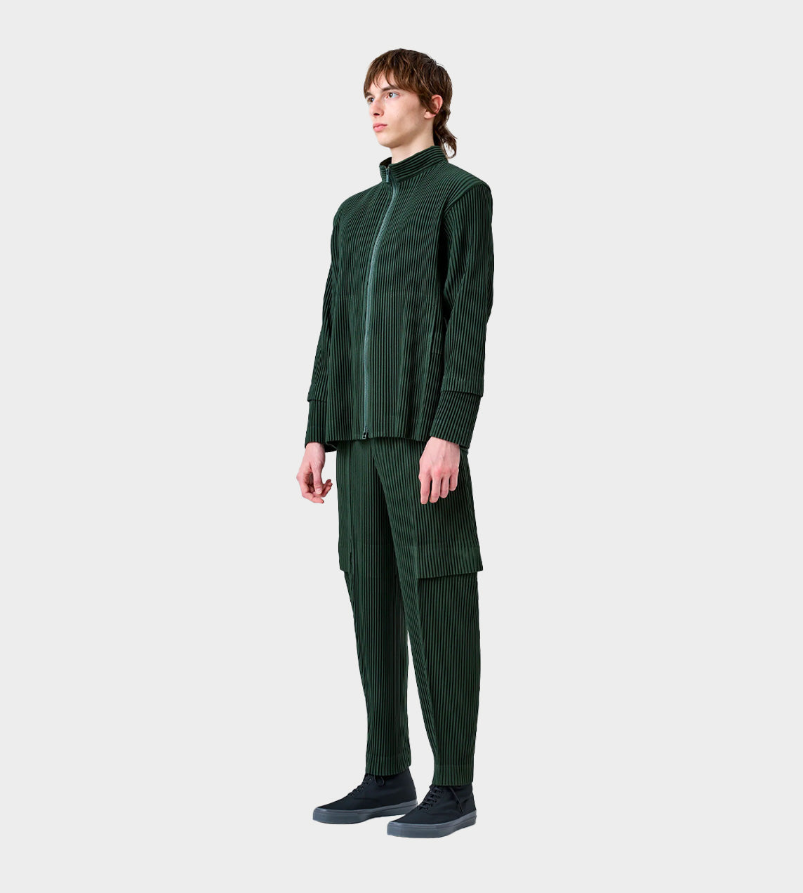 HOMME PLISSE ISSEY MIYAKE - Cargo Pleated Jacket Green