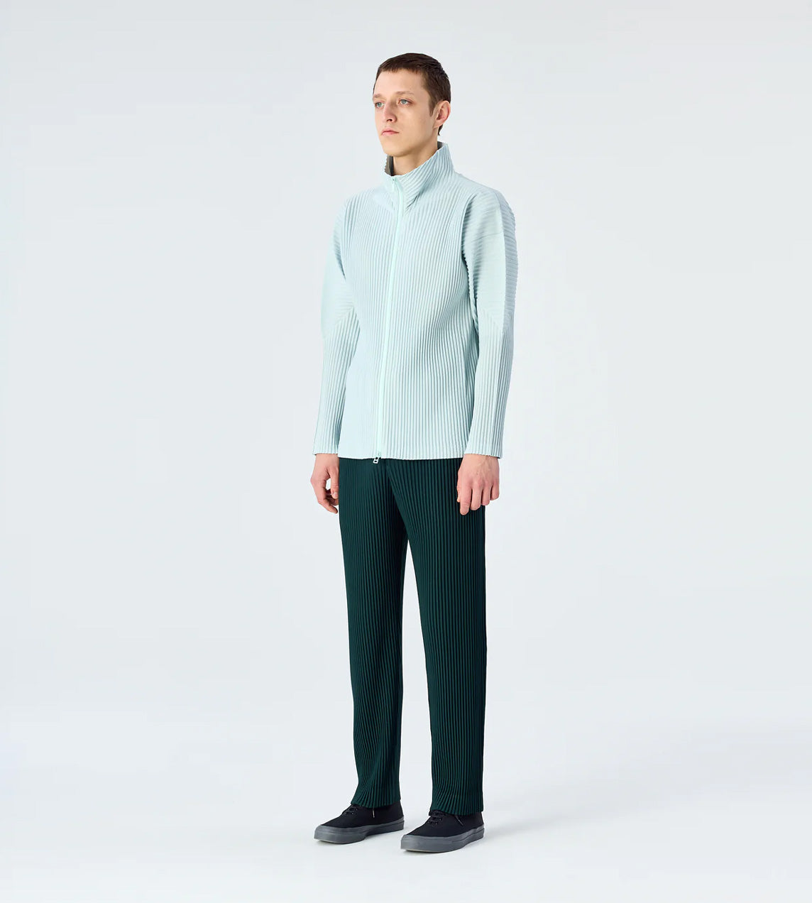 Homme Plisse Issey Miyake - Colour Pleats Straight Leg Pant D.Green