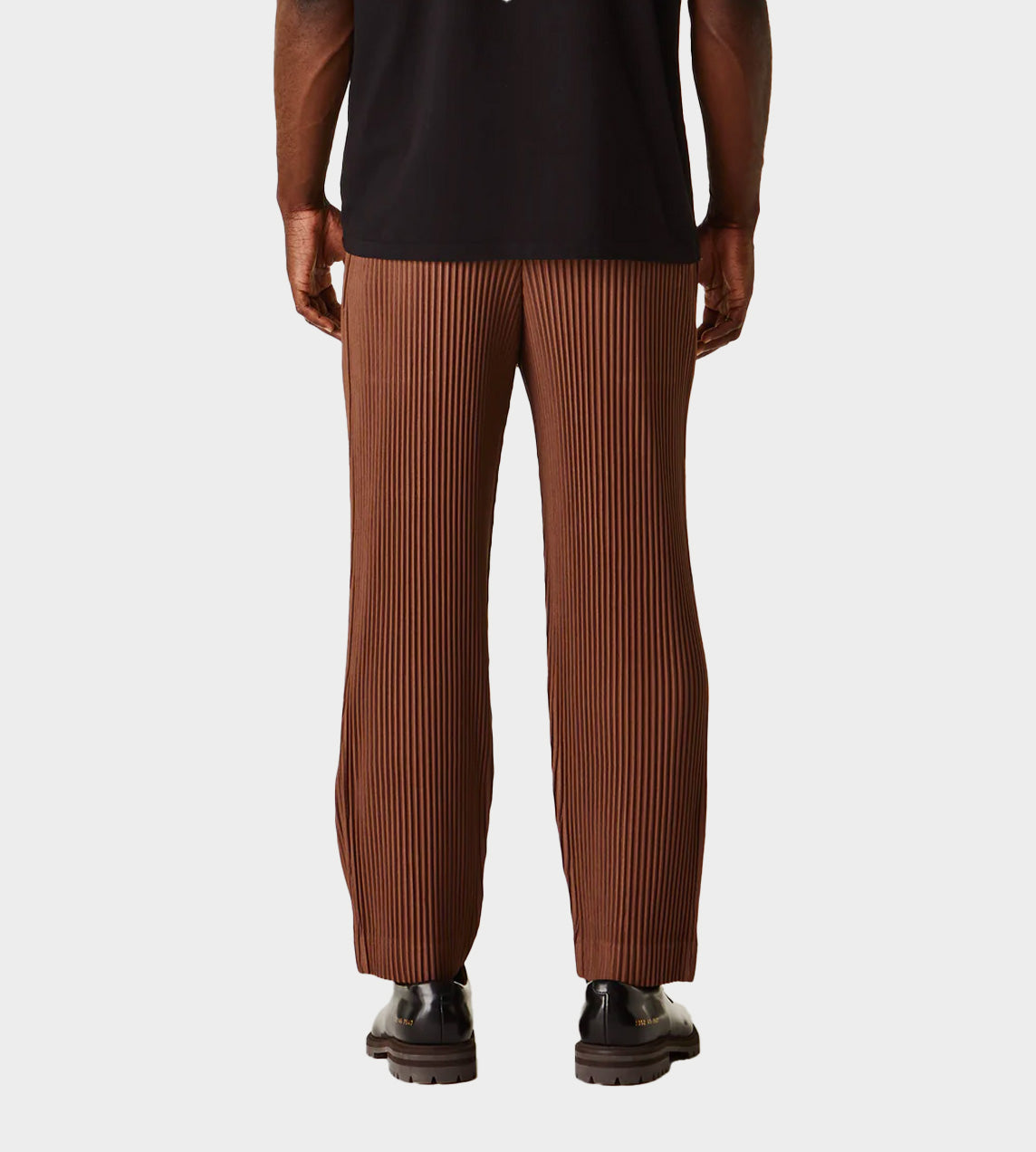 HOMME PLISSE ISSEY MIYAKE - Pleated Sepia Brown Pants
