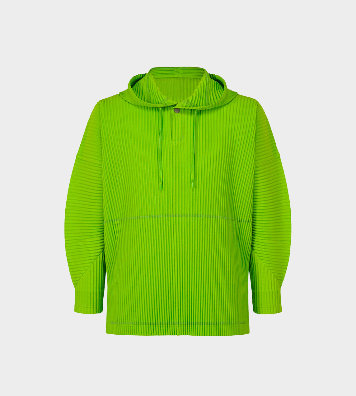 HOMME PLISSE ISSEY MIYAKE - Pleated MC Hoodie Yellow Green