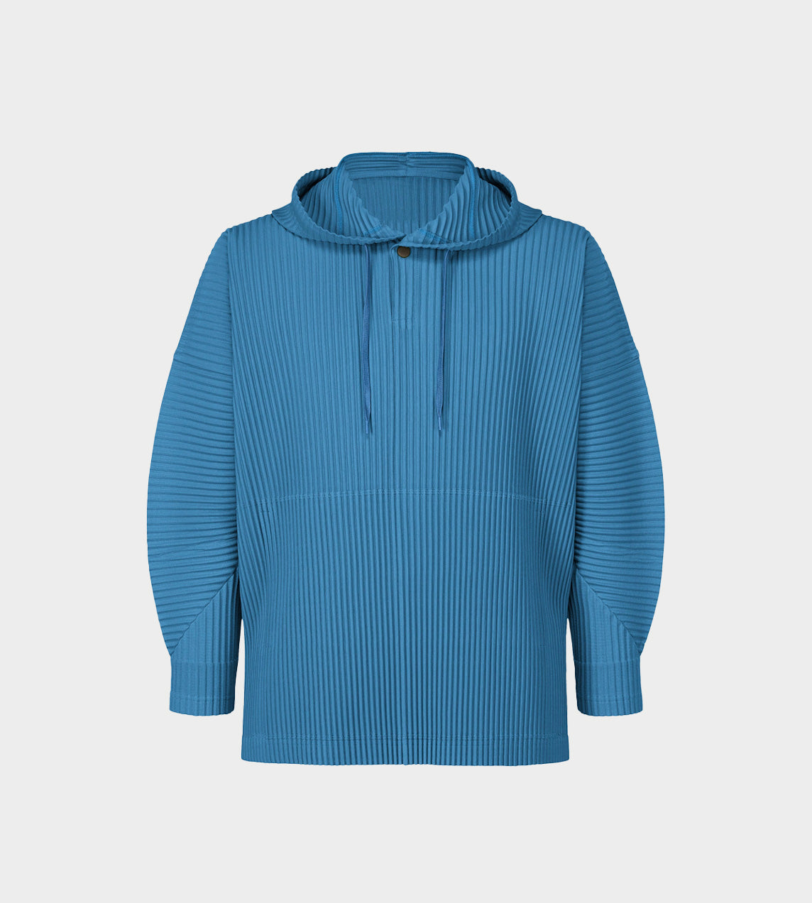 HOMME PLISSE ISSEY MIYAKE - Pleated MC Hoodie Blue
