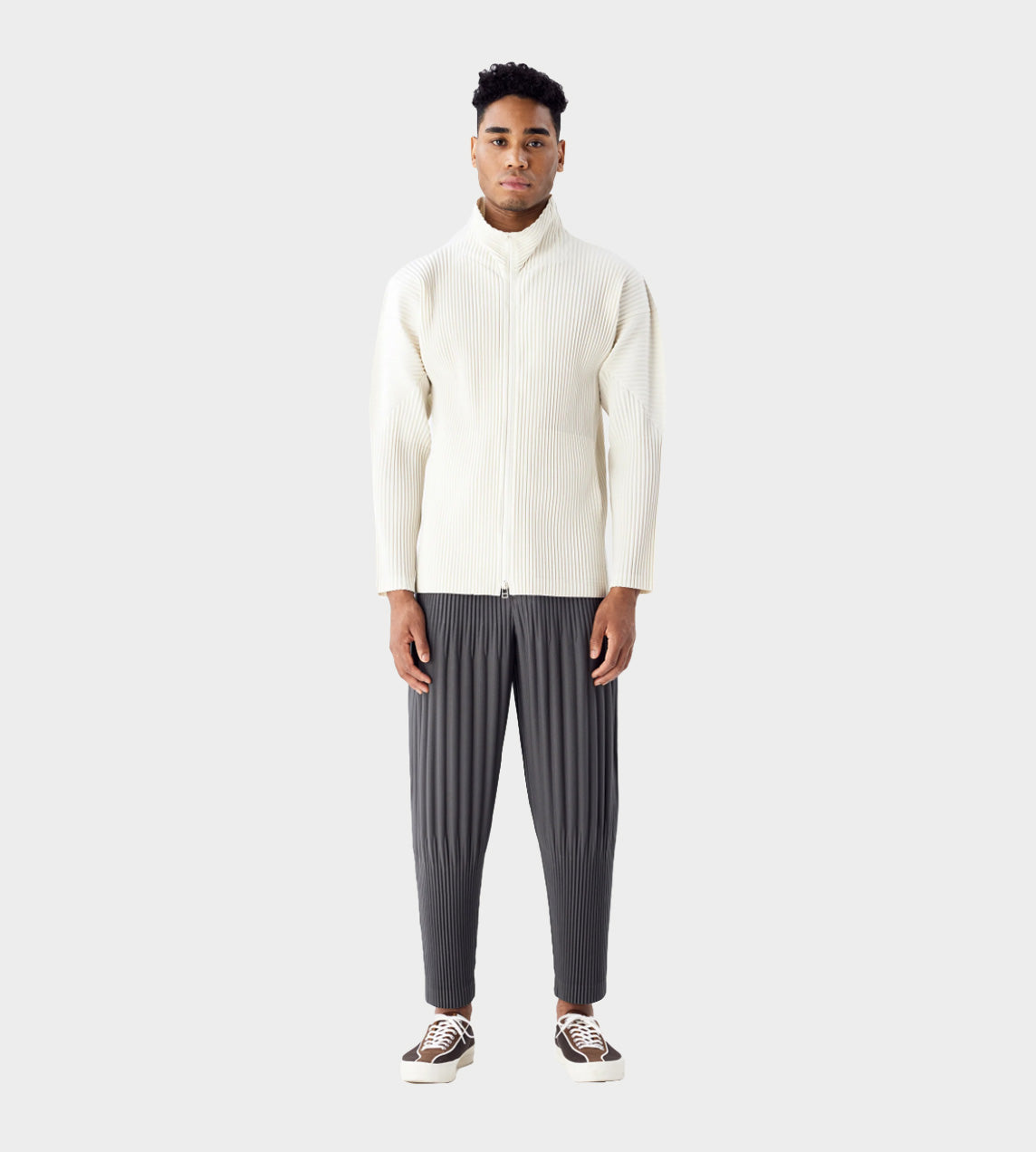 Homme Plisse Issey Miyake - Colour Pleats Jacket Ivory