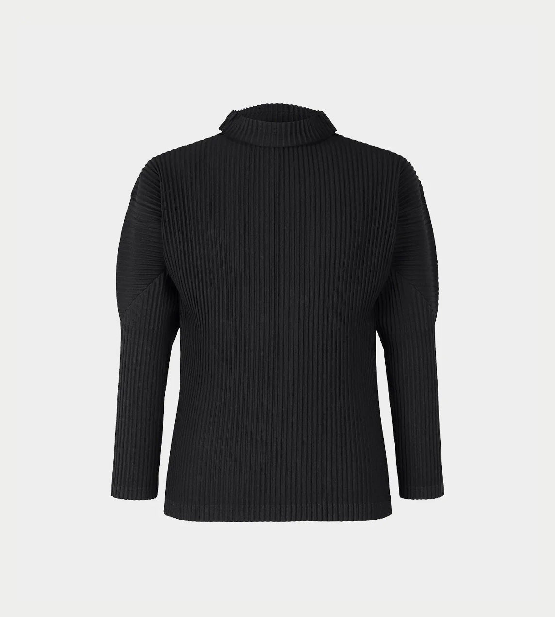 Homme Plisse Issey Miyake - Basic Pleated Turtleneck Top Black