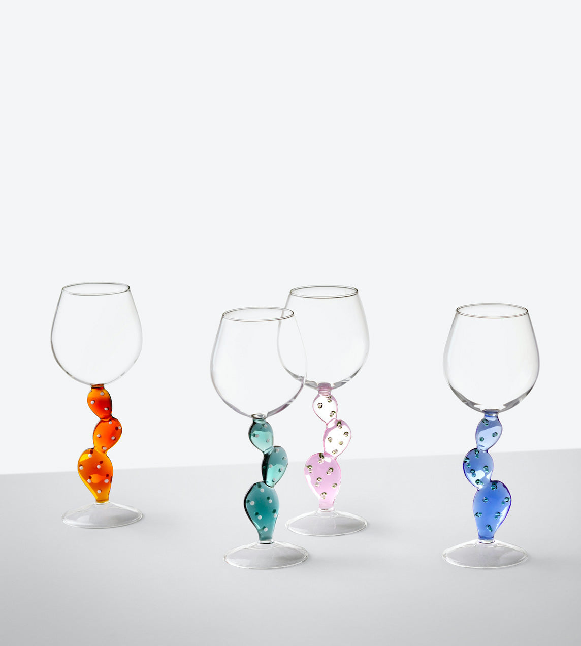 Ichendorf Milano - Cactus Wine Glass L.Blue