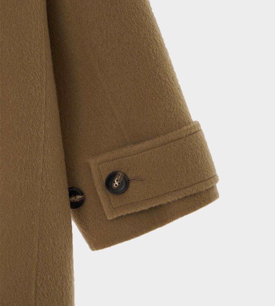 KIMHEKIM - Alpaca Fringe Scarf Long Coat